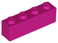 LEGO® los onderdeel Steen in kleur Magenta 3010