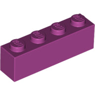 LEGO® los onderdeel Steen in kleur Magenta 3010