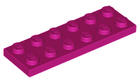 LEGO® los onderdeel Plaat Algemeen in kleur Magenta 3795