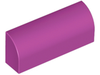 LEGO® los onderdeel Dakpan Gebogen in kleur Magenta 6191