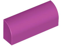LEGO® los onderdeel Dakpan Gebogen in kleur Magenta 6191