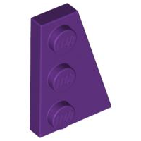 LEGO® los onderdeel Wig Plaat in kleur Paars 43722