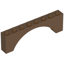 Plaatje in Gallery viewer laden, LEGO® los onderdeel Steen Boog in kleur Bruin 3308
