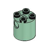 Plaatje in Gallery viewer laden, LEGO® los onderdeel Steen Rond in kleur Zandgroen 30361c