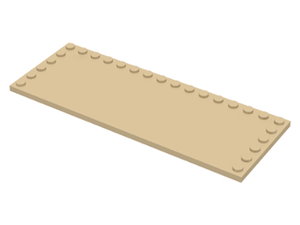 LEGO® los onderdeel Tegel Aangepast in kleur Geelbruin 6205
