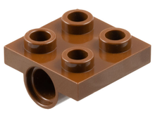 Plaatje in Gallery viewer laden, LEGO® los onderdeel Plaat Aangepast in kleur Bruin 2444