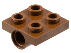 LEGO® los onderdeel Plaat Aangepast in kleur Bruin 2444