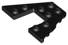 LEGO® los onderdeel Wig Plaat in kleur Zwart 47407