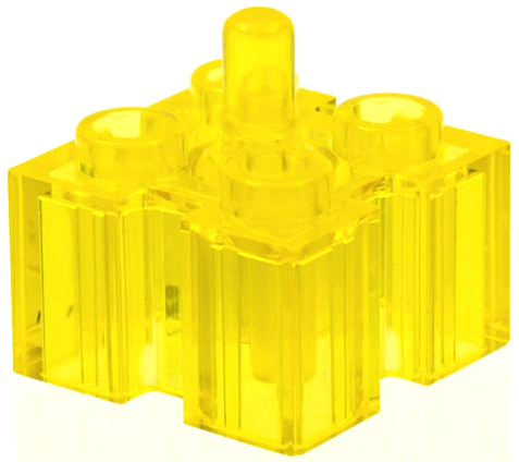 LEGO® los onderdeel Steen Aangepast Doorzichtig Geel 47117