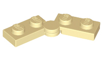 LEGO® los onderdeel Scharnier in kleur Geelbruin 2429c01