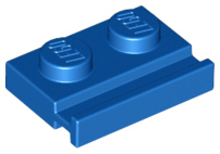 LEGO® los onderdeel Plaat Aangepast in kleur Blauw 32028