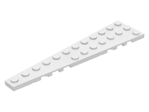 LEGO® los onderdeel Wig Plaat in kleur Wit 47397