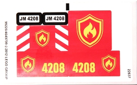 LEGO® stickervel set 4208-1 4x4 Fire Truck