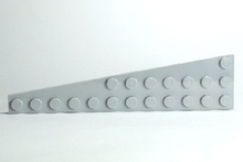 Plaatje in Gallery viewer laden, LEGO® los onderdeel Wig Plaat Licht Blauwachtig Grijs 47398