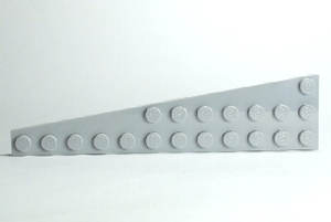 LEGO® los onderdeel Wig Plaat Licht Blauwachtig Grijs 47398