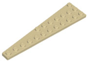 Plaatje in Gallery viewer laden, LEGO® los onderdeel Wig Plaat in kleur Geelbruin 47398
