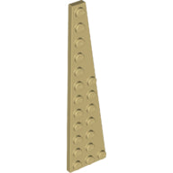 Plaatje in Gallery viewer laden, LEGO® los onderdeel Wig Plaat in kleur Geelbruin 47398