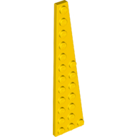 LEGO® los onderdeel Wig Plaat in kleur Geel 47398