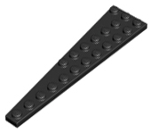 LEGO® los onderdeel Wig Plaat in kleur Zwart 47398