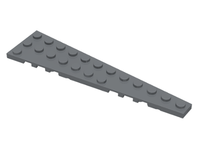 LEGO® los onderdeel Wig Plaat Donker Blauwachtig Grijs 47398