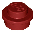 LEGO® los onderdeel Plaat Rond in kleur Donkerrood 4073