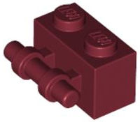 LEGO® los onderdeel Steen Aangepast Donkerrood 30236