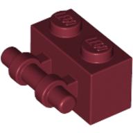 Plaatje in Gallery viewer laden, LEGO® los onderdeel Steen Aangepast Donkerrood 30236