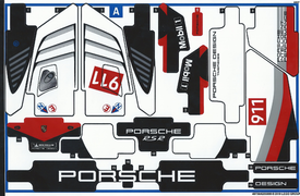 LEGO® stickervel set 42096-1 Porsche 911 RSR, vel 1