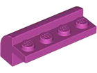 LEGO® los onderdeel Dakpan Gebogen in kleur Magenta 6081