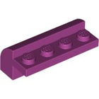 LEGO® los onderdeel Dakpan Gebogen in kleur Magenta 6081