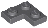 Plaatje in Gallery viewer laden, LEGO® onderdeel Plaat Algemeen Donker Blauwachtig Grijs 2420