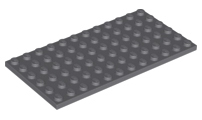 LEGO® onderdeel Plaat Algemeen Donker Blauwachtig Grijs 3028