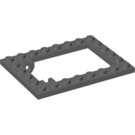 LEGO® Plaat Aangepast Donker Blauwachtig Grijs 30041