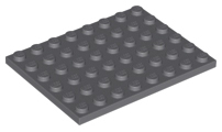 Plaatje in Gallery viewer laden, LEGO® onderdeel Plaat Algemeen Donker Blauwachtig Grijs 3036