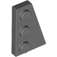 Plaatje in Gallery viewer laden, LEGO® los onderdeel Wig Plaat Donker Blauwachtig Grijs 43722