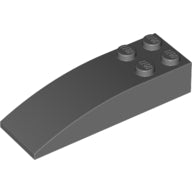 LEGO® Dakpan Gebogen Donker Blauwachtig Grijs 44126