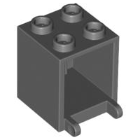 LEGO® los onderdeel Container Donker Blauwachtig Grijs 4345