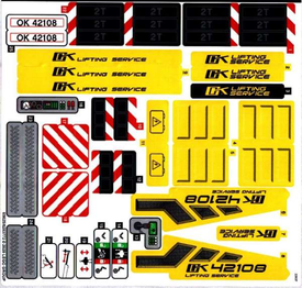LEGO® stickervel set 42108-1 Mobile Crane