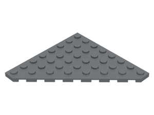 LEGO® los onderdeel Wig Plaat Donker Blauwachtig Grijs 30504