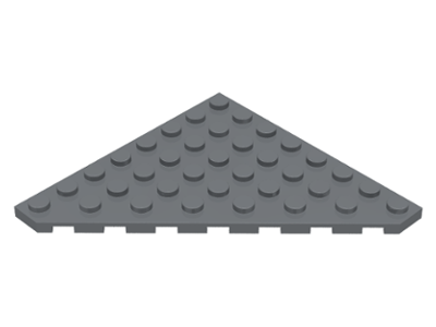 LEGO® los onderdeel Wig Plaat Donker Blauwachtig Grijs 30504