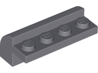 Plaatje in Gallery viewer laden, LEGO® onderdeel Dakpan Gebogen Donker Blauwachtig Grijs 6081