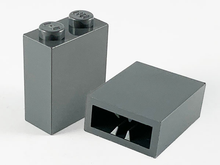 Plaatje in Gallery viewer laden, LEGO® los onderdeel Steen Donker Blauwachtig Grijs 3245b
