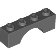Plaatje in Gallery viewer laden, LEGO® los onderdeel Steen Boog Donker Blauwachtig Grijs 3659