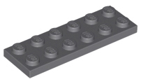 Plaatje in Gallery viewer laden, LEGO® onderdeel Plaat Algemeen Donker Blauwachtig Grijs 3795