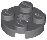LEGO® los onderdeel Plaat Rond Donker Blauwachtig Grijs 4032