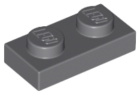 Plaatje in Gallery viewer laden, LEGO® onderdeel Plaat Algemeen Donker Blauwachtig Grijs 3023