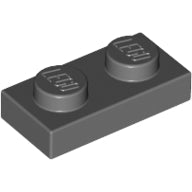Plaatje in Gallery viewer laden, LEGO® onderdeel Plaat Algemeen Donker Blauwachtig Grijs 3023