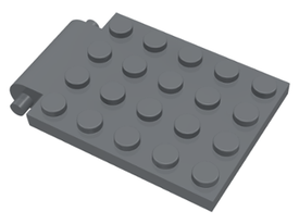 LEGO® Plaat Aangepast Donker Blauwachtig Grijs 30042