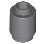 Plaatje in Gallery viewer laden, LEGO® los onderdeel Steen Rond Donker Blauwachtig Grijs 3062