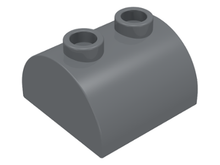 Plaatje in Gallery viewer laden, LEGO® Dakpan Gebogen Donker Blauwachtig Grijs 30165